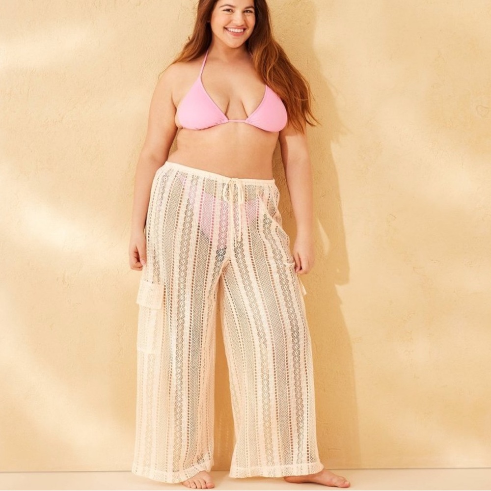 Wild Fable Cream Swim Coverup